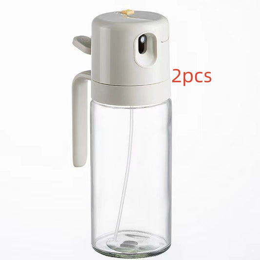 2-in-1 Oil Sprayer Bottle for BBQ and Cooking - Olive Oil Dispenser and Vinegar Mister for Kitchen Use